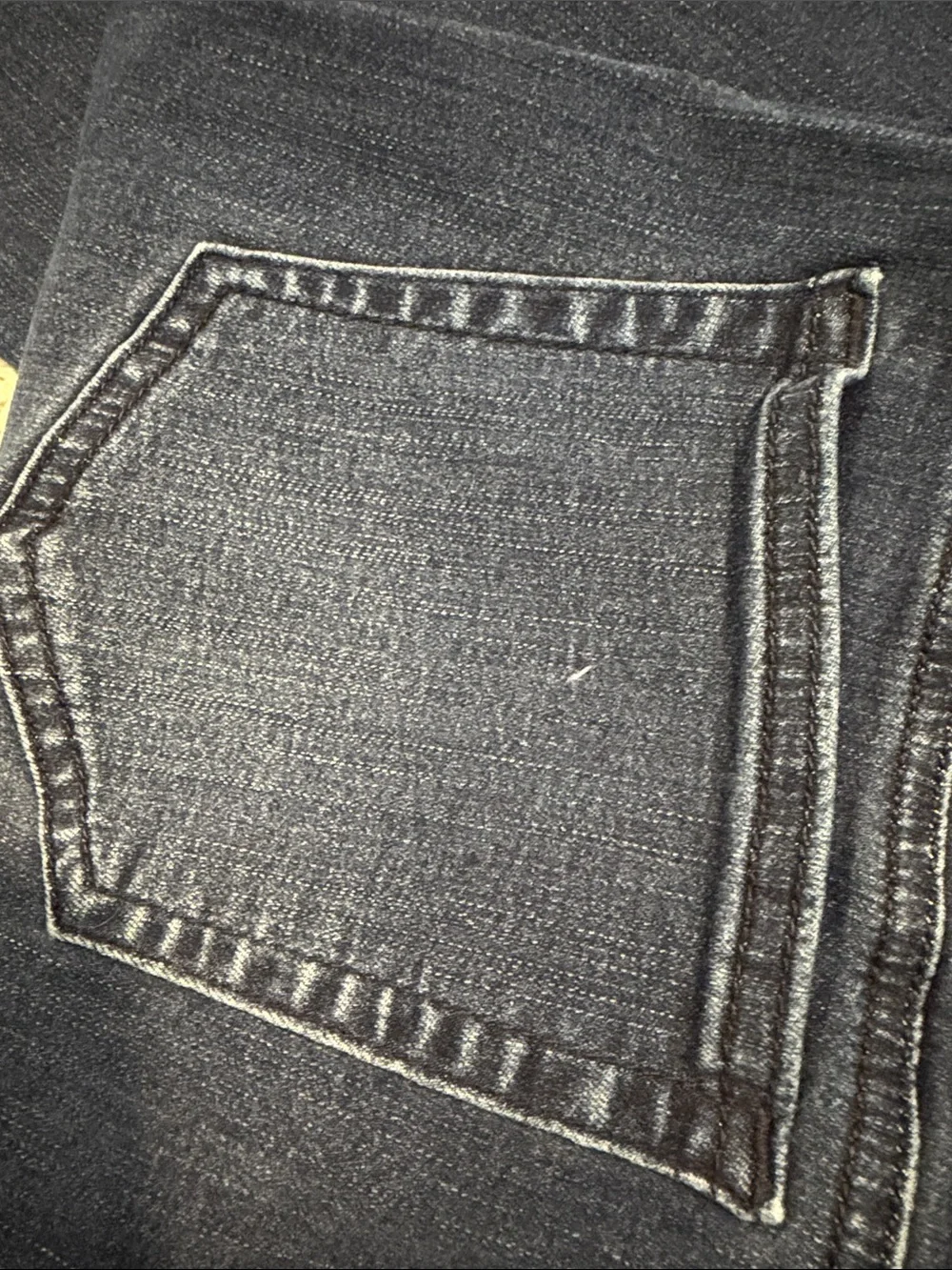 Belle by Kim Gravel Pull-In Stretch Waist Dark Blue Denim Jeans